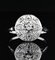 Anello con diamanti in oro bianco 18 carati, anni '20, Immagine 3