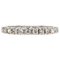 French Modern Wedding Ring in 18K White Gold with Diamonds 1