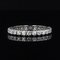 French Modern Wedding Ring in 18K White Gold with Diamonds, Image 4