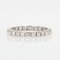 French Modern Wedding Ring in 18K White Gold with Diamonds 3