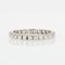 Bague de Mariage Moderne en Or Blanc 18K avec Diamants 11