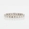French Modern Wedding Ring in 18K White Gold with Diamonds 11