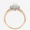 Antiker französischer Gänseblümchen Ring mit natürlicher Perle und Diamanten 10