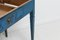 Blauer schwedischer Schreibtisch im Gustavianischen Stil, 19. Jh. 13