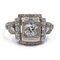 Antiker Art Decò Ring aus Platin mit Diamant, 1930er 1