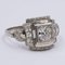 Antiker Art Decò Ring aus Platin mit Diamant, 1930er 2