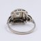 Antique Art Decò Ring in Platinum with Diamond, 1930s 4
