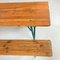 Vintage German Painted Beer Table and Benches, Set of 3 2
