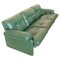 Italian Forest Green Leather Coronado Sofa by Tobia Scarpa for B&b, 1970s 1