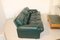 Italian Forest Green Leather Coronado Sofa by Tobia Scarpa for B&b, 1970s 8