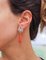 Drop Coral, Diamonds White Gold Dangle Earrings, Set of 2, Image 6