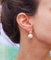Retrò White Pearls, Aquamarine, Diamonds Rose Gold Earrings, Set of 2, Image 6