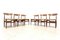 Mesa de comedor extensible Mid-Century vintage de teca y seis sillas de comedor, años 60. Juego de 7, Imagen 9