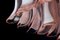 Lampada ad incasso in vetro di Murano rosa e bianco, anni '80, Immagine 6