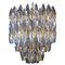 Mid-Century Grey and Amber Poliedri Chandelier, 1960s 1