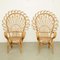 Chaises Mid-Century en Bambou et Rotin, 1960s, Set de 4 2