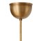 Raw Brass Clear Glass Pendant Globe Ceiling Lamp from Konsthantverk 5