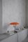 Lampe de Bureau Modèle 548 en Laiton Bruni avec Diffuseur Orange par Gino Sarfatti pour Astep 4
