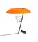 Modell 548 Tischlampe aus brüniertem Messing mit orangenem Schirm von Gino Sarfatti für Astep 11