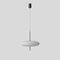 Lámpara modelo 2065 con difusor blanco y herrajes negros de Gino Sarfatti, Imagen 2