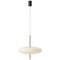 Model 2065 Lamp with White Diffuser and Black Hardware by Gino Sarfatti 1