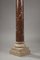 19th Century Red and Grey Marble Column 12