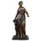 Allegory of Strength Sculpture, End of the 19th-Century, Patinated Bronze 1