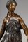 Allegorie der Kraft Skulptur, Ende 19. Jh., Patinierte Bronze 4