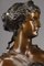 Allegorie der Kraft Skulptur, Ende 19. Jh., Patinierte Bronze 6