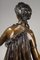 Allegorie der Kraft Skulptur, Ende 19. Jh., Patinierte Bronze 9