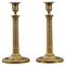 Gilded Bronze Candleholders, Set of 2, Image 1