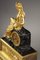 Restoration Period Gilt Bronze Clock with a Young Woman 8