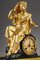 Restoration Period Gilt Bronze Clock with a Young Woman, Image 4