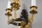 Charles X Chiseled and Gilt Bronze Sconces. Set of 2 10