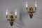 Charles X Chiseled and Gilt Bronze Sconces. Set of 2 1