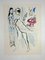 Marc Chagall, Bad Subjects, Plate 4, 1958, Original Color Etching 1