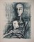 Bernard Buffet, Apokalypse, Saint Jean in Lamb, 1961, Original Radierung 1