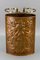 Mid-Century Copper and Brass Umbrella Stand with Knight and Coat of Arms, Image 2
