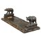 Swiss Wooden Carved Bookends with Bears, 1920s 1