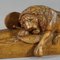 Scultura antica in legno del leone di Lucerna, inizio XX secolo, Immagine 3