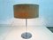 Chrome Stand Cork Screen Table Lamp, 1960s 2