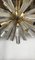 Lampadario Sputnik in vetro di Murano spazzolato dorato, Immagine 3