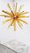 Lámpara de araña Triedro Sputnik de cristal de Murano ámbar de Murano, Imagen 3
