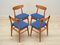 Danish Chairs in Beech, 1970s, Set of 4 6