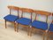 Danish Chairs in Beech, 1970s, Set of 4, Image 4