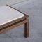 Mid-Century French Side Table in Travertine and Brass 3
