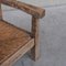 Französischer Mid-Century Primitive Sessel aus Eiche und Binse 5