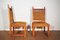 Chairs in Carved and Turned Wood with Velvet Seating, 1970s, Set of 2 5