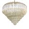 Huge Clear Quadriedro Murano Glass Chandelier from Murano Glass, Image 1