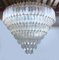 Huge Clear Quadriedro Murano Glass Chandelier from Murano Glass 2